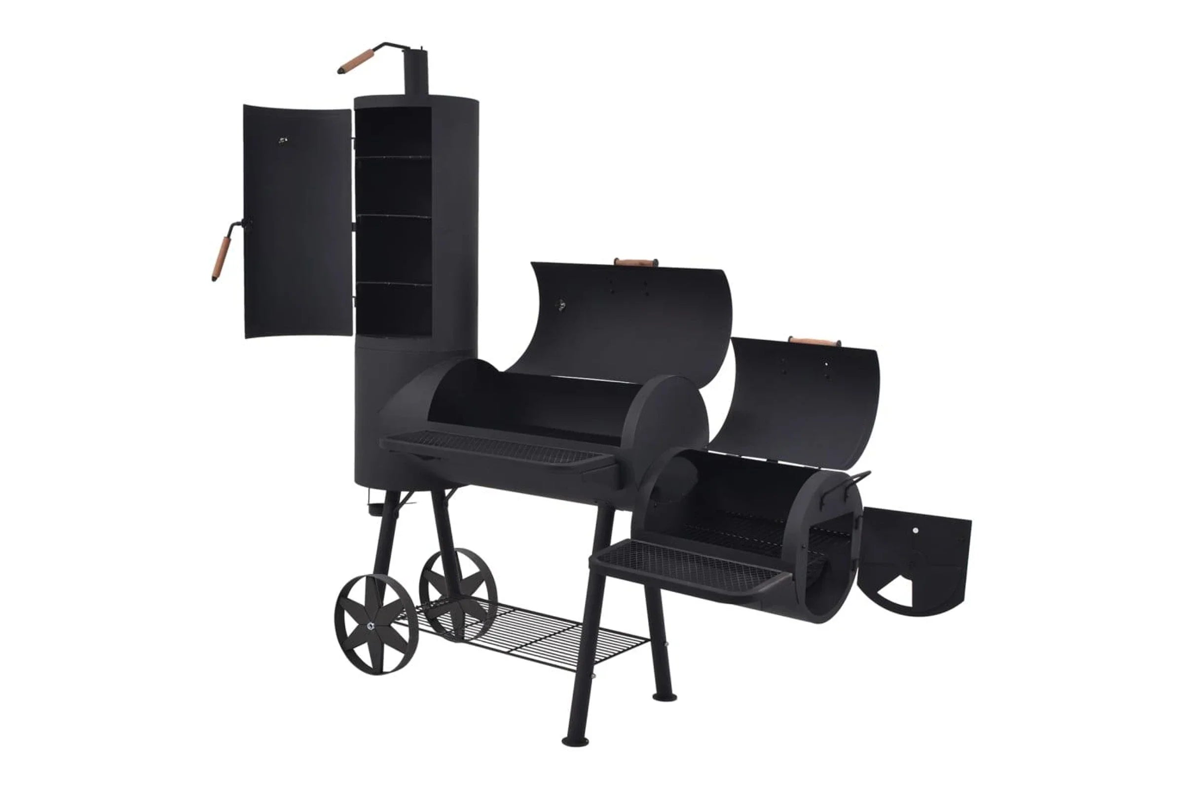 Sparx BBQ Charcoal Smoker with Bottom Shelf